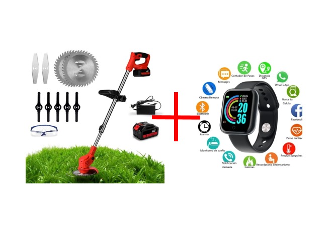 Combo GUADAÑA y Reloj Inteligente Y68